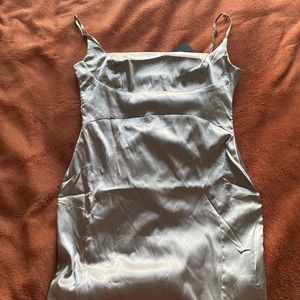[NWT] Champagne Satin Mini Dress
